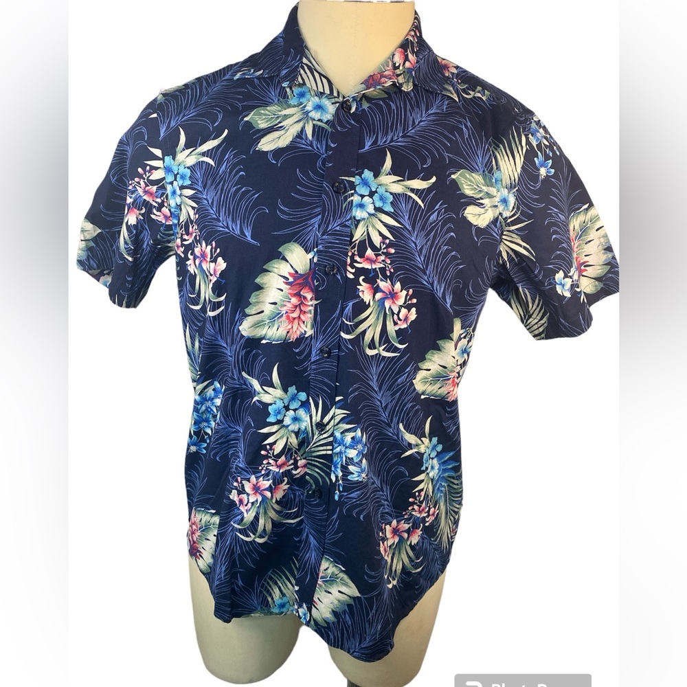 Club Room Short Sleeve Floral Shirt Men’s Medium